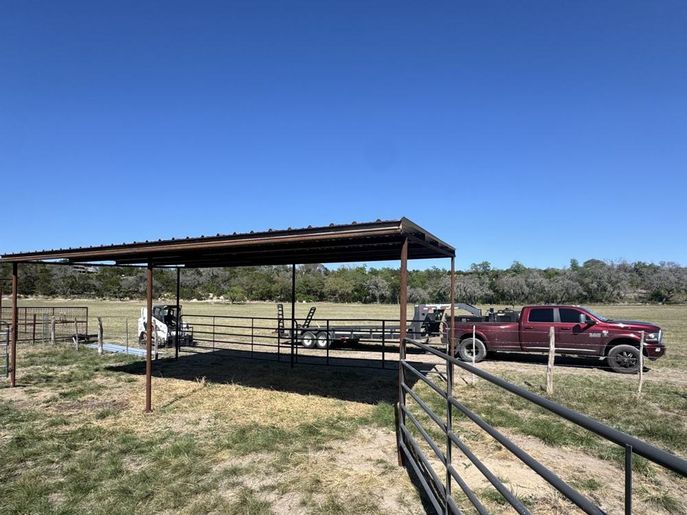 Pipe fence and shelter